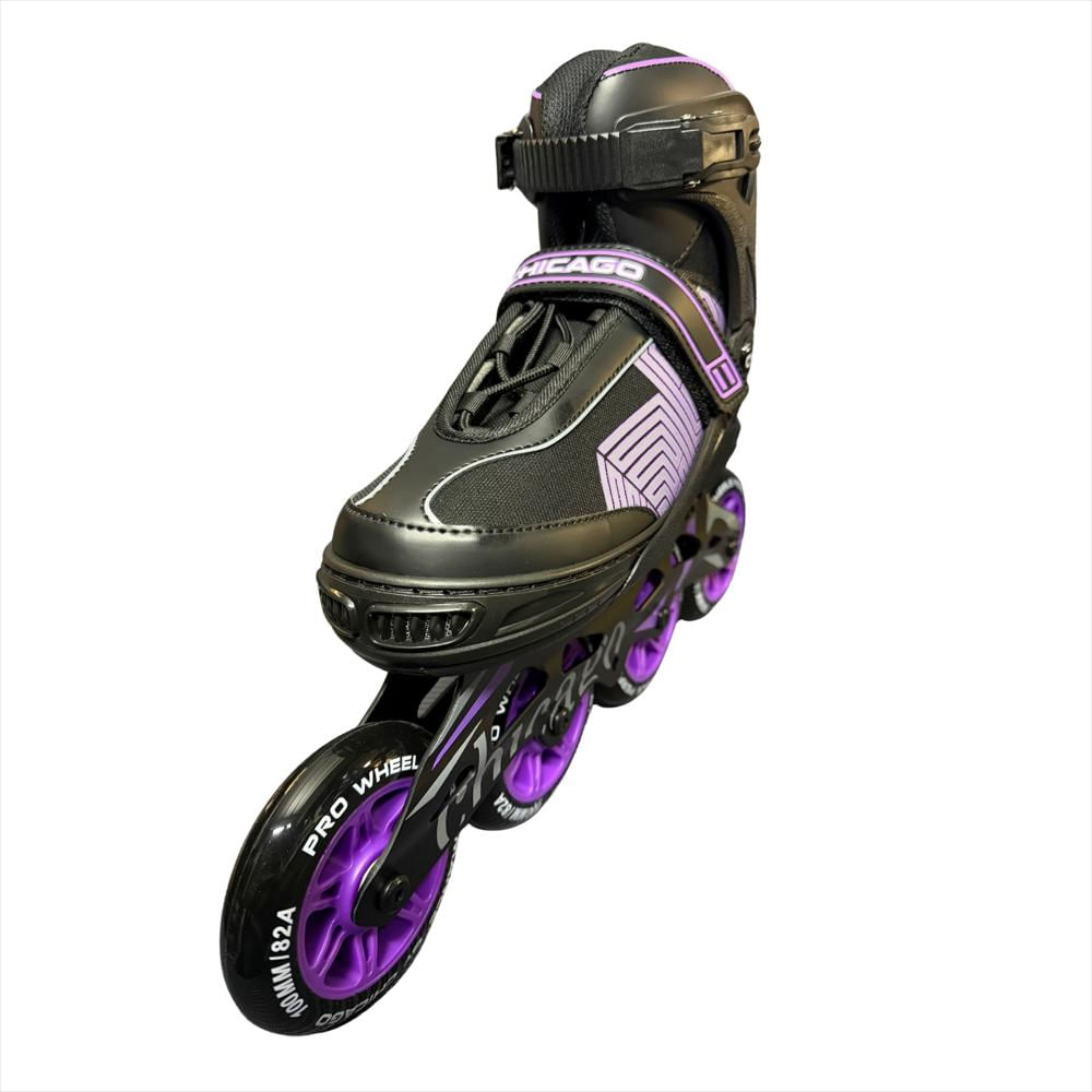 Patines En Línea Semiprofesionales Bota Blanda Talla L 37 40 Morado Tipo Panel img #4