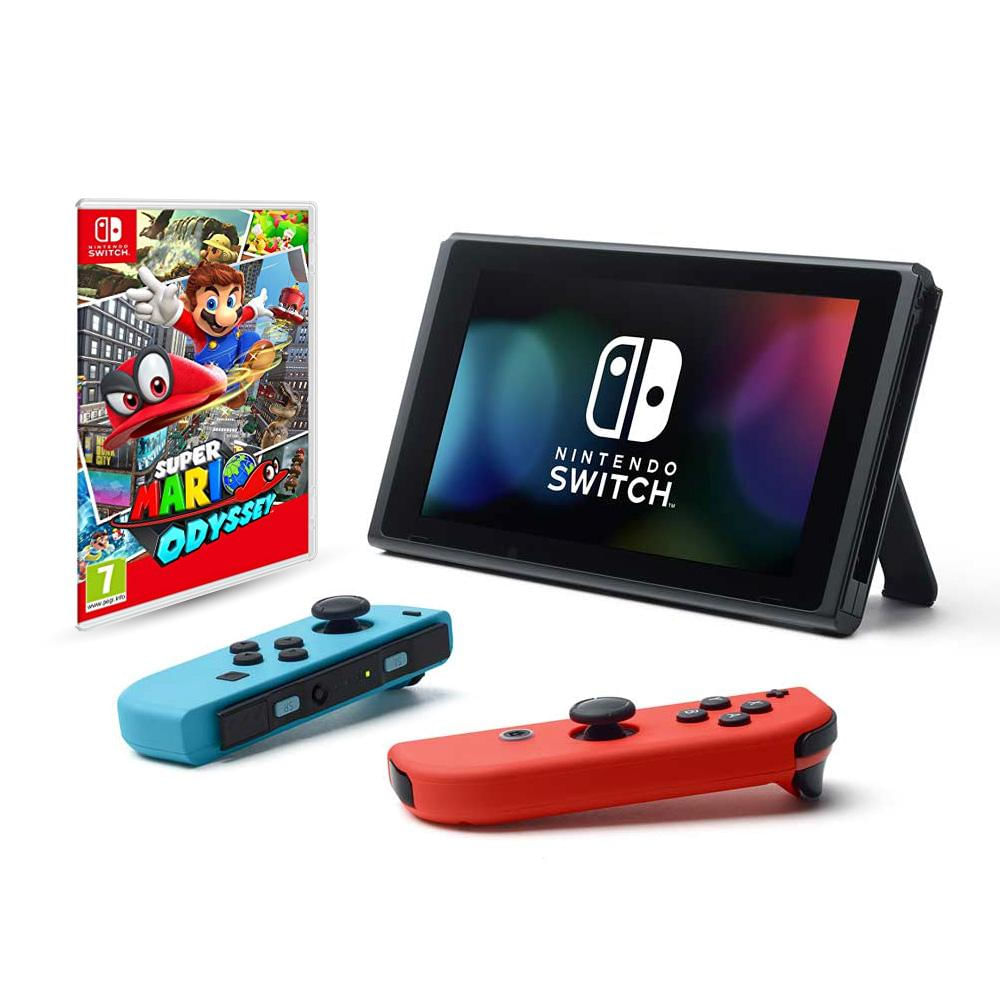 Consola Nintendo Switch Neon + Mario Odissey img #1