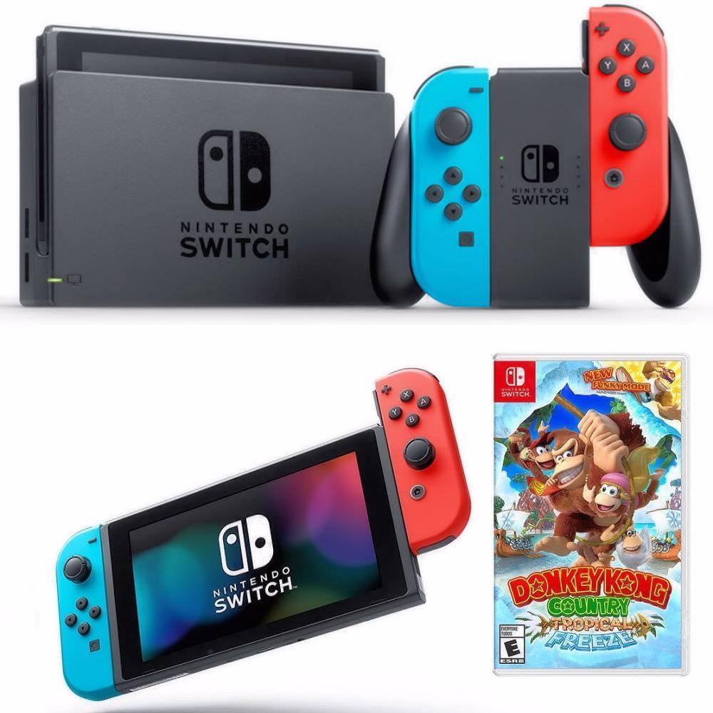 Consola Nintendo Switch Neon + Donkey Kong Country img #1