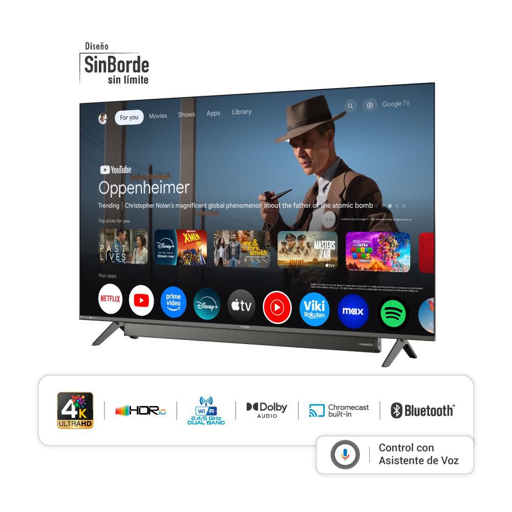 Televisor HYUNDAI 55 pulgadas LED Uhd4K Smart TV HYLED5532G img #2