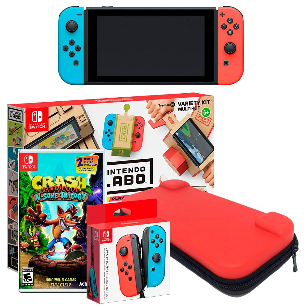 Consola Switch + Crash + Estuche +Joycon + Labo V img #1