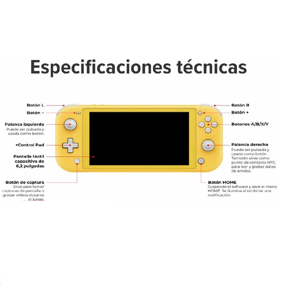 Consola Nintendo Switch Lite Color Amarillo img #4