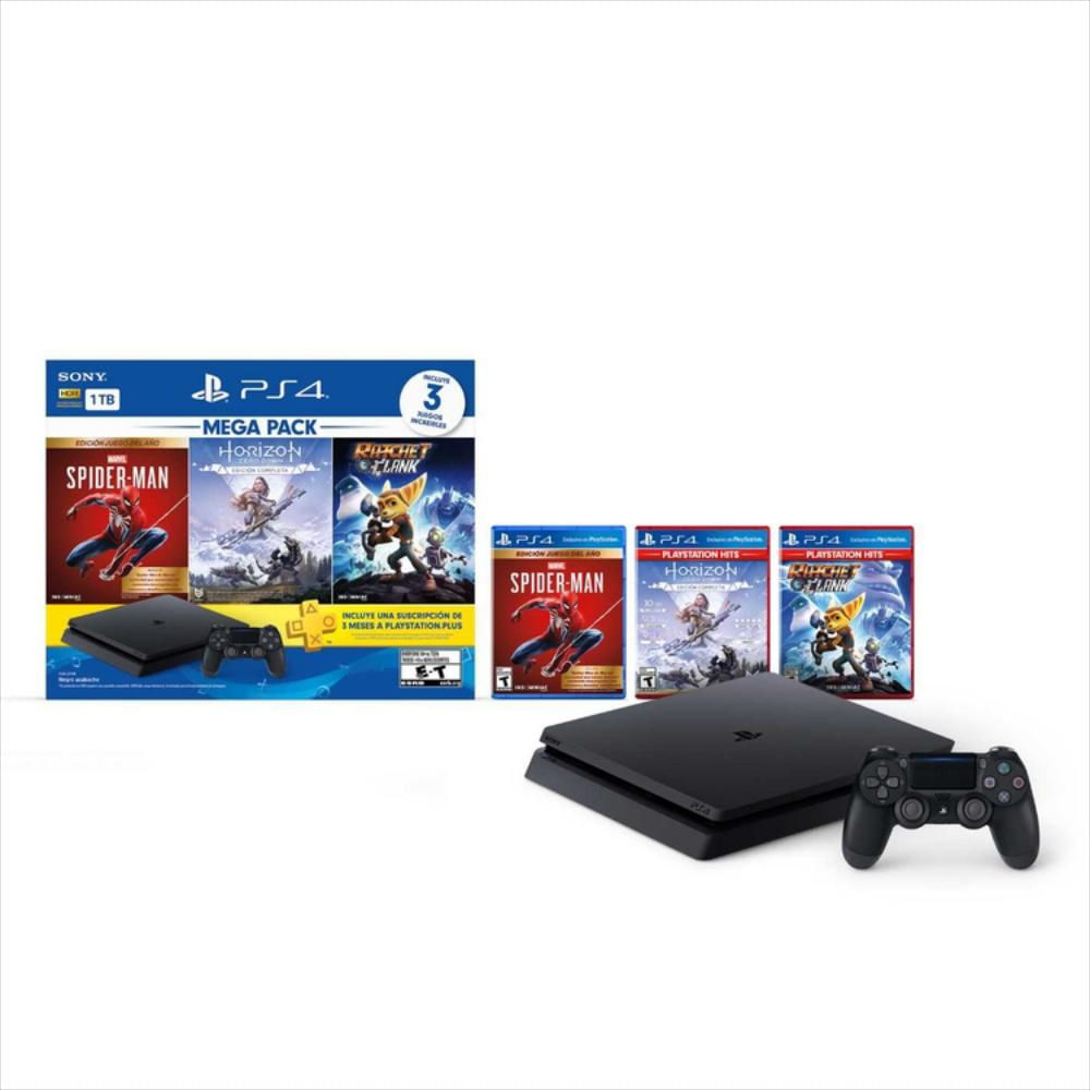 Consola Ps4 Megapack 15 1Tb + 1 Control + 3 Juegos + Suscripcion 3 Meses Playstation Plus img #2