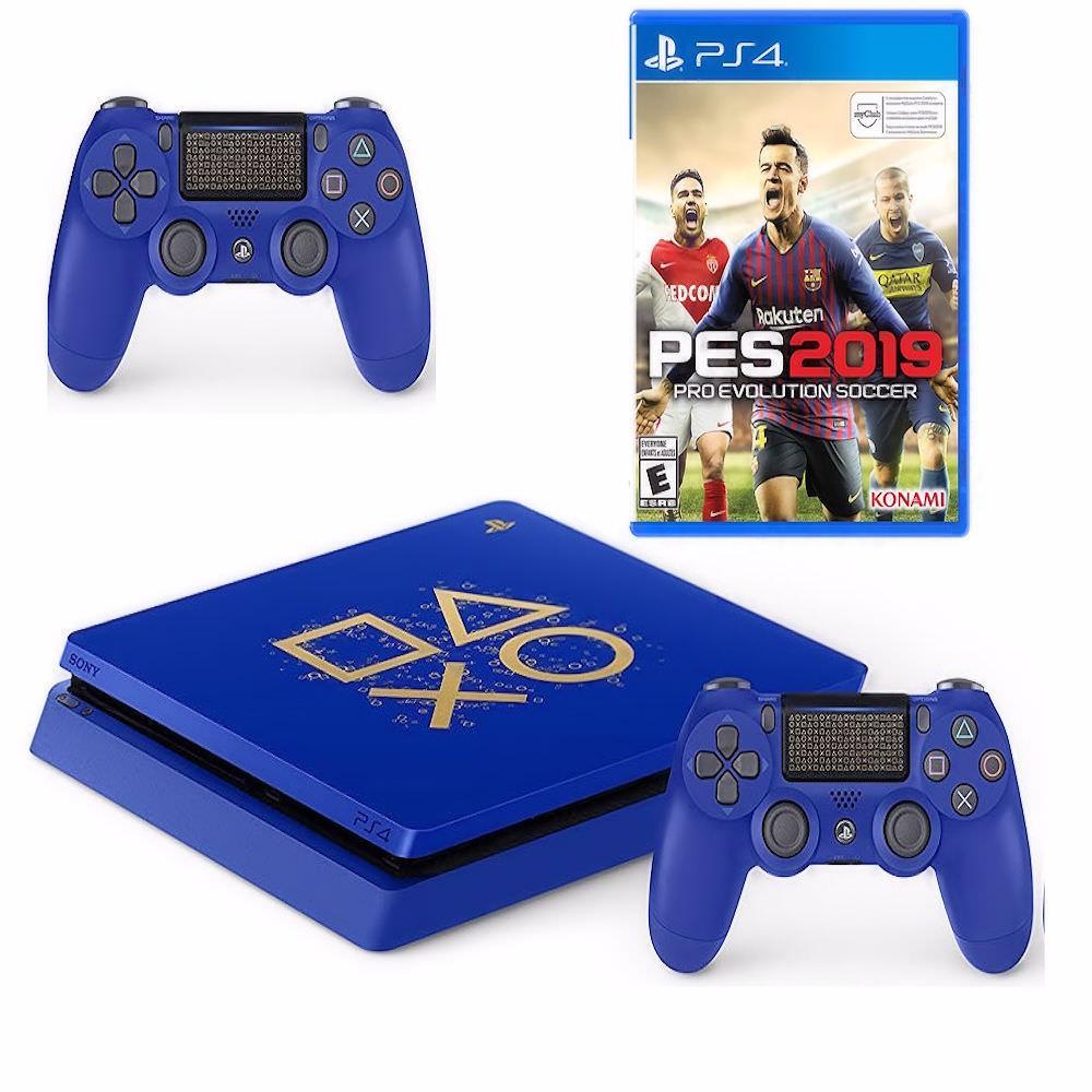 Consola Ps4 Slim Limited Edition 500 Gb + 2 Controles V2 + Pes 19 img #1