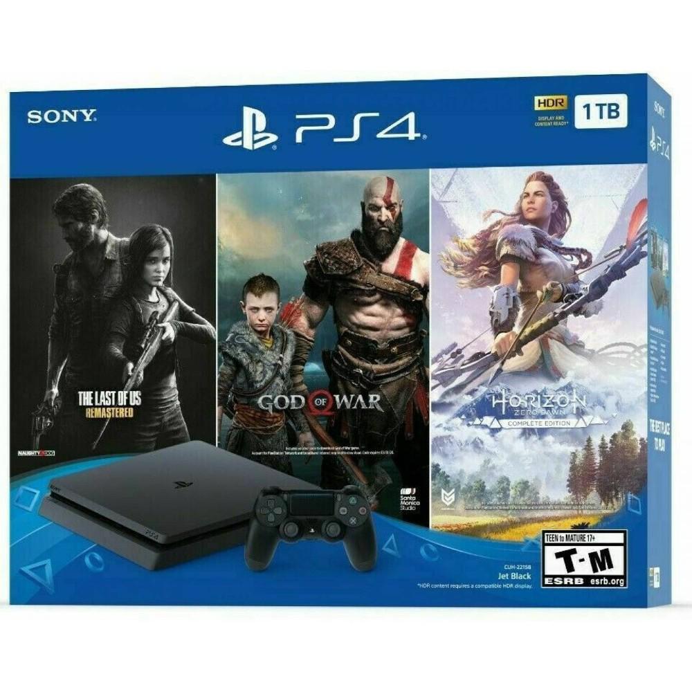 Consola Ps4 Slim 1Tb 3 Juegos God Of War Horizon The Last img #2