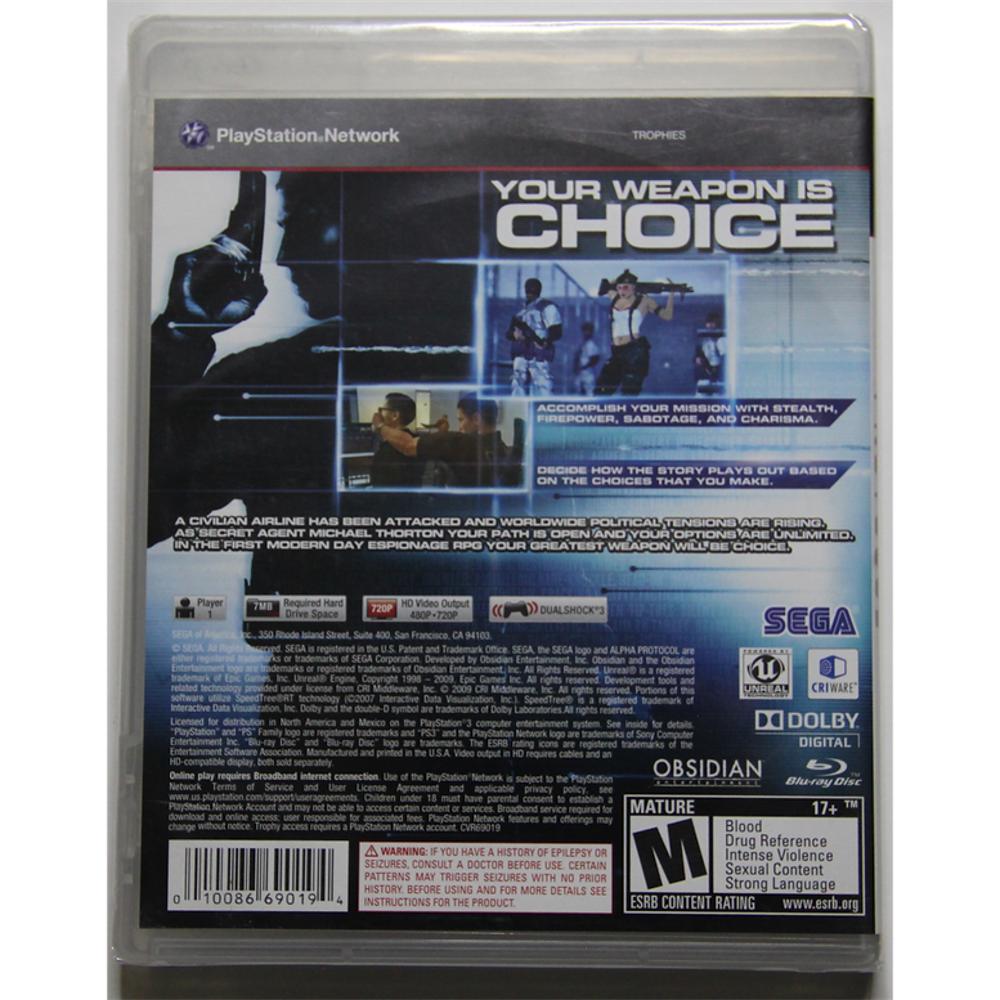 Alpha Protocol Juego De Ps3 img #2