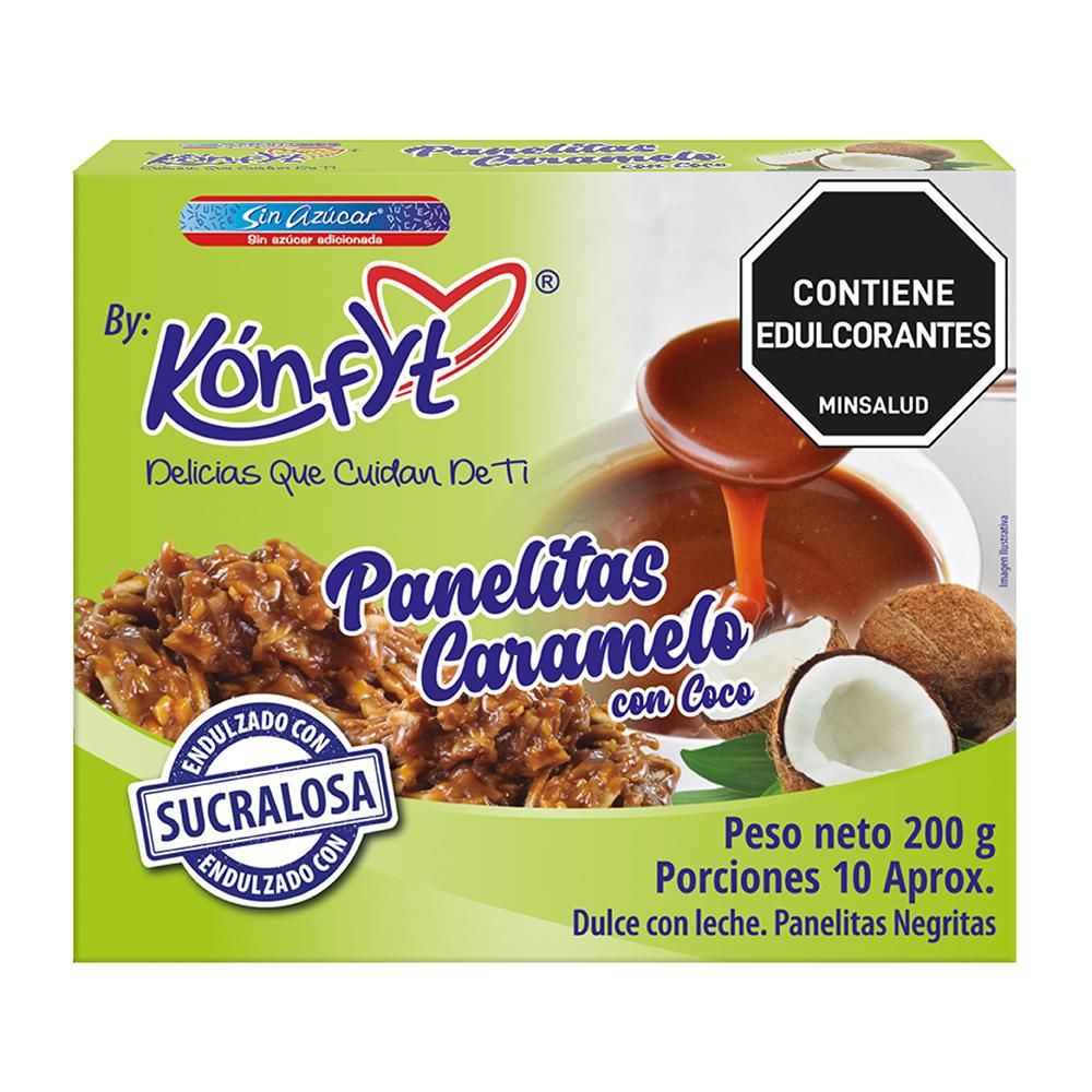 Panelita KONFYT Con Coco Sin Azucar (200  gr) img #1