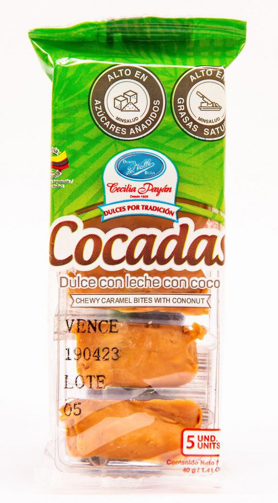 Cocadas DULCES DEL VALLE de leche con coco x 40 grs (40  gr) img #1