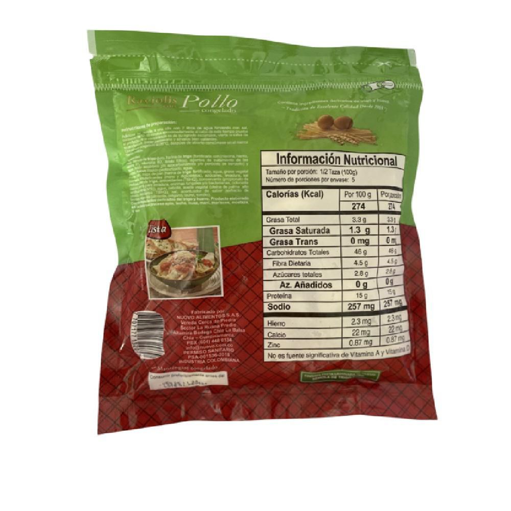 Raviolis LISTA con pollo (500  gr) img #2