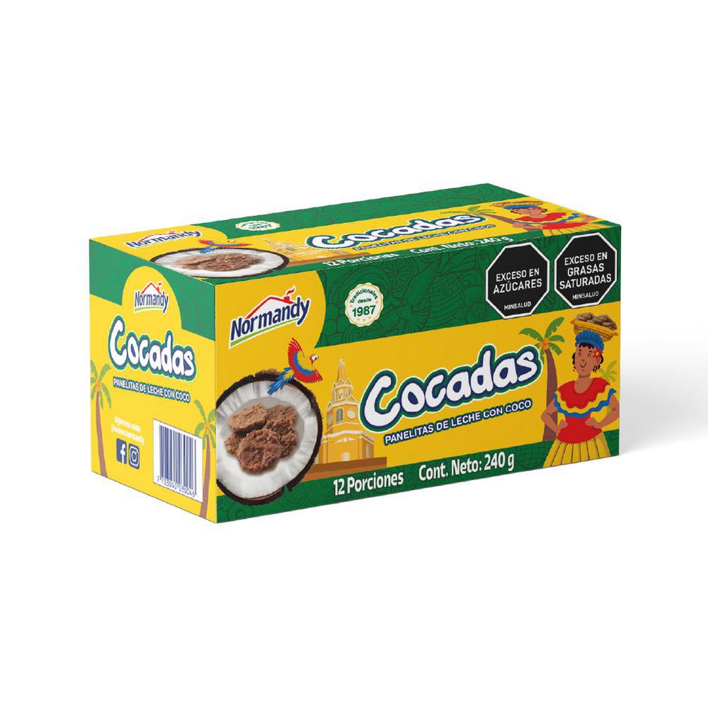 Cocada NORMANDY cocadas 12 und arequipe (240  gr) img #1