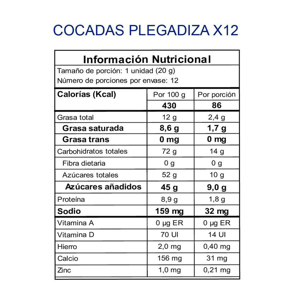 Cocada NORMANDY cocadas 12 und arequipe (240  gr) img #2