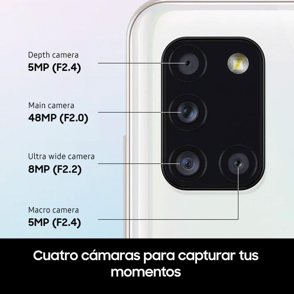 Celular SAMSUNG Galaxy A31 128 GB 4 GB RAM Blanco img #2