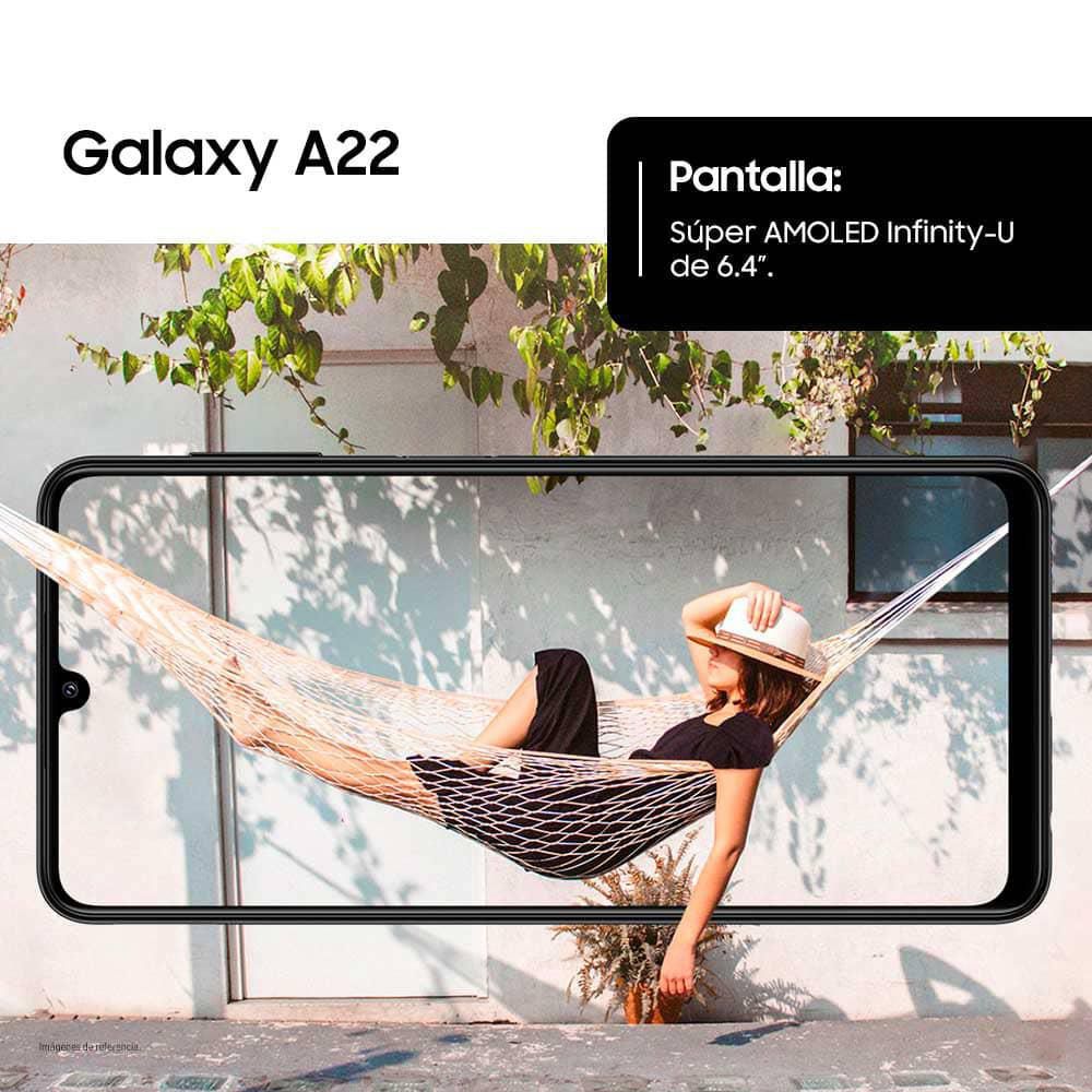 Celular SAMSUNG Galaxy A22 128 GB 4 GB RAM Black img #2
