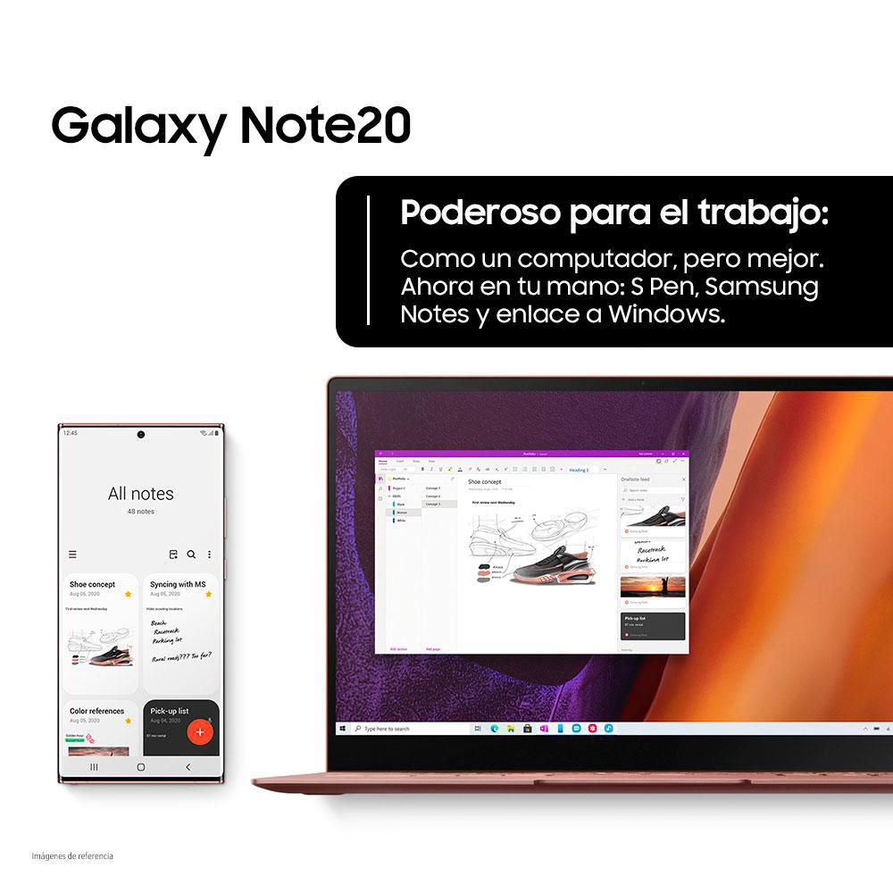 Celular SAMSUNG Galaxy Note 20 256 GB 8 GB RAM Gris Claro img #4