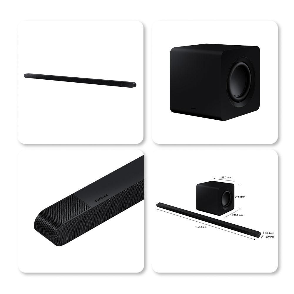 Barra de Sonido SAMSUNG HWS800BZL 330 W 3.1.2 Bluetooth Negra img #3