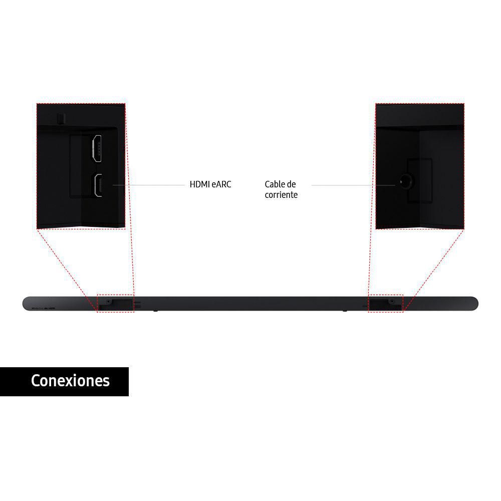 Barra de Sonido SAMSUNG HWS800BZL 330 W 3.1.2 Bluetooth Negra img #5