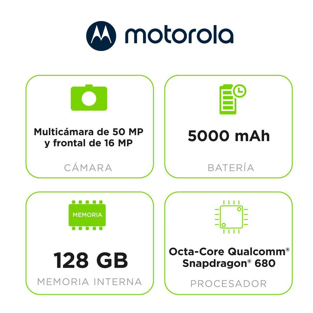 Celular MOTOROLA Moto G52 128 GB 6 GB RAM Negro img #3
