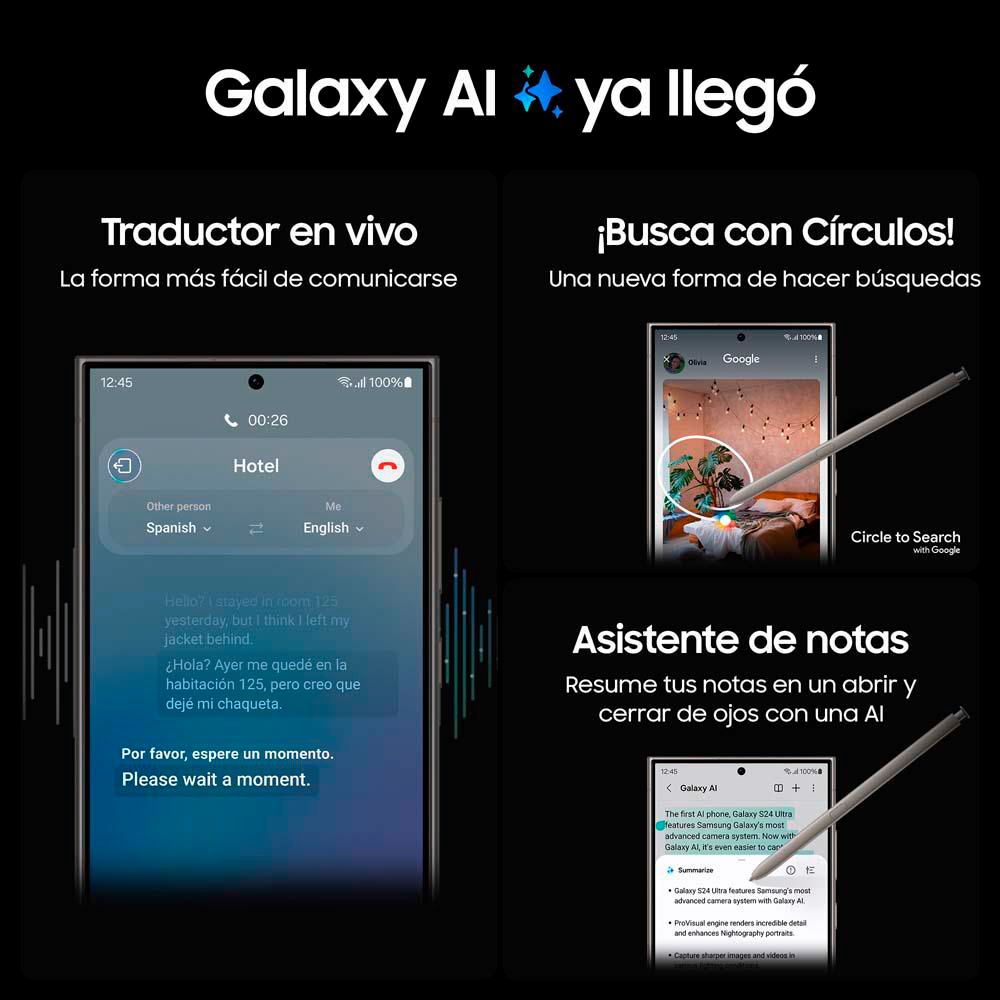 Celular SAMSUNG Galaxy S24 ULTRA AI 5G 512 GB 12 GB RAM GRIS img #2