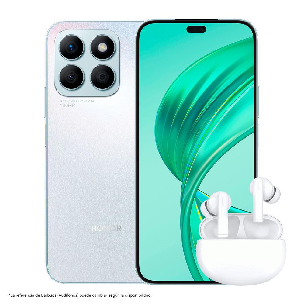 Celular HONOR X8B 256 GB 8 GB RAM Plateado + Audífonos img #1