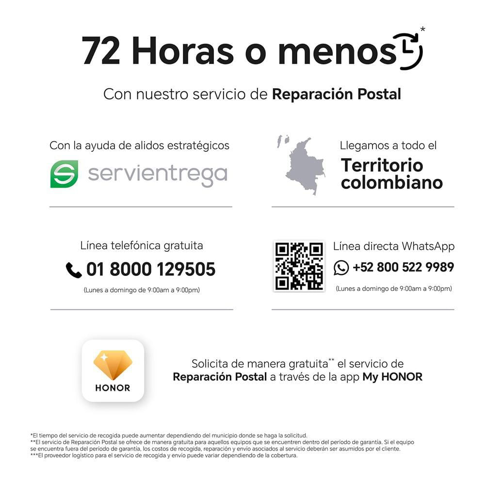 Celular HONOR X8B 256 GB 8 GB RAM Plateado + Audífonos img #8