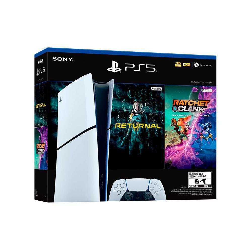 Consola Ps5 Digital 1 TB Blanca + Ratchet Clank img #2