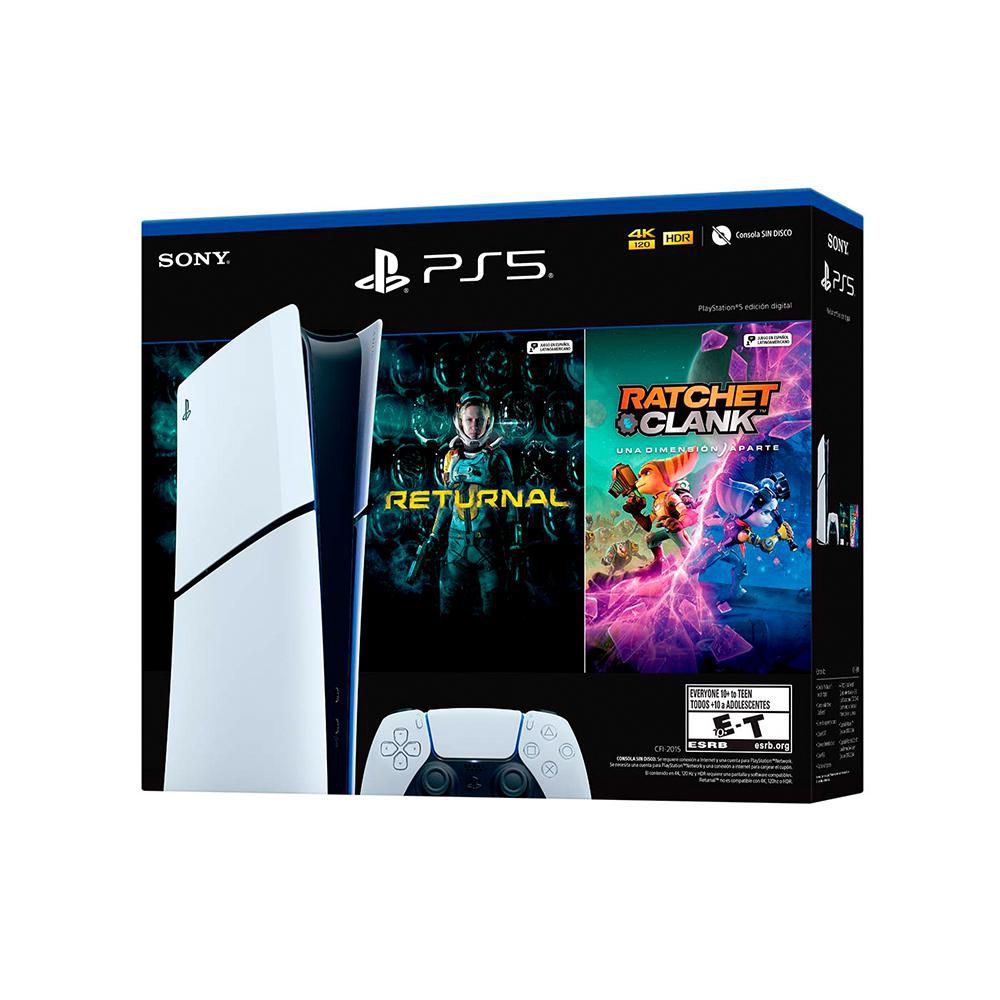 Consola Ps5 Digital 1 TB Blanca + Ratchet Clank img #3