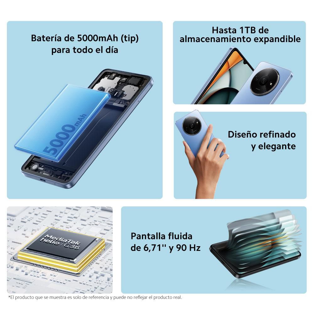 Celular XIAOMI Redmi A3 128 GB 4 GB RAM Negro img #8