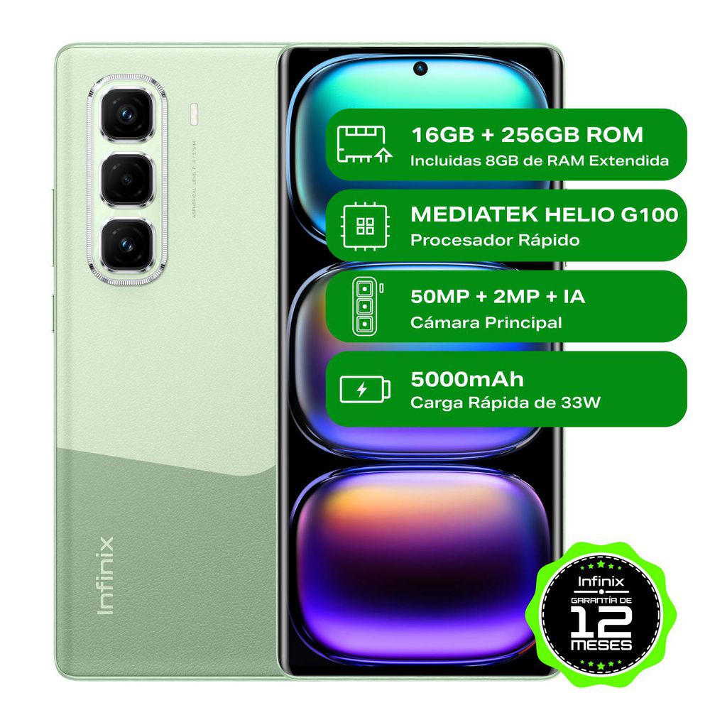 Celular INFINIX HOT 50 Pro+ 256 GB 8 GB RAM Verde img #1