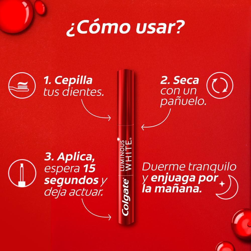 Pluma blanqueadora COLGATE luminous white (2.5  ml) img #6