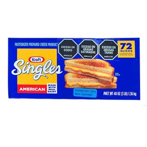 Queso KRAFT americano pasteurizado en tajadas