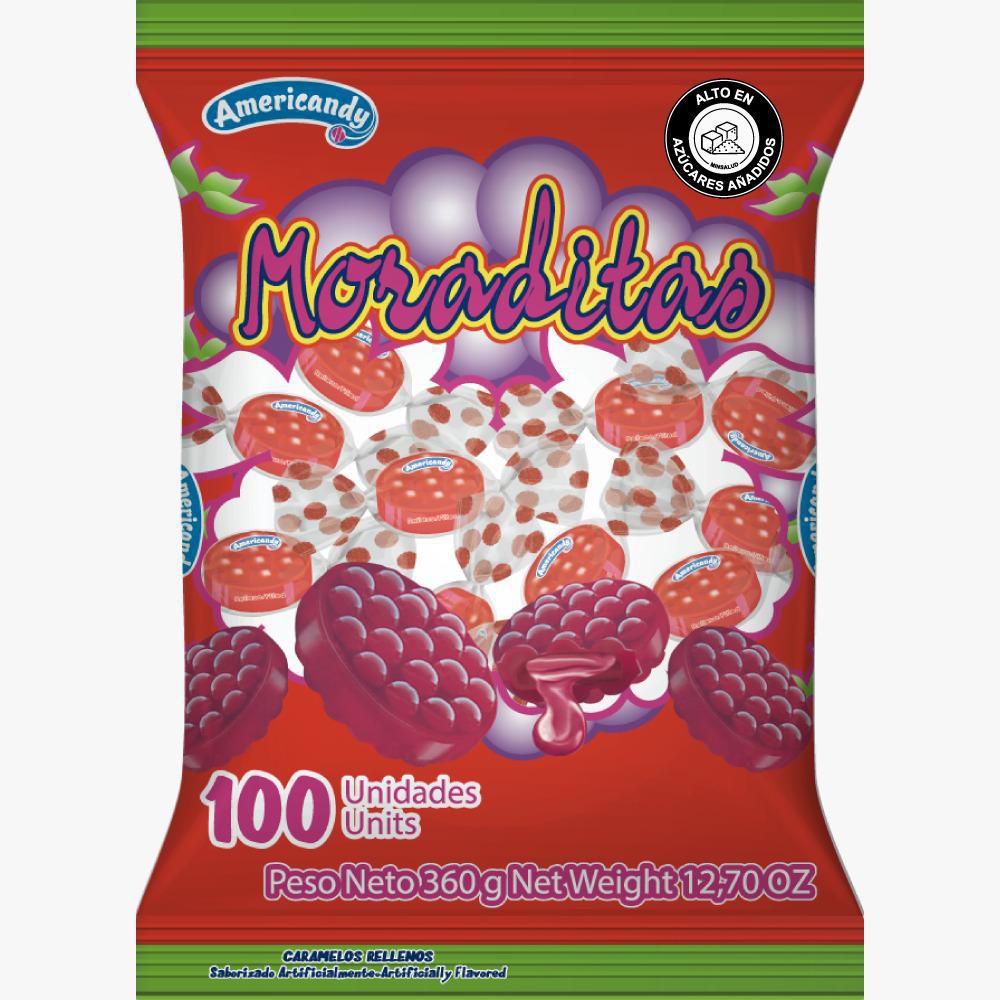 Dulces AMERYCANDY moraditas fruticandy (360  gr) img #1