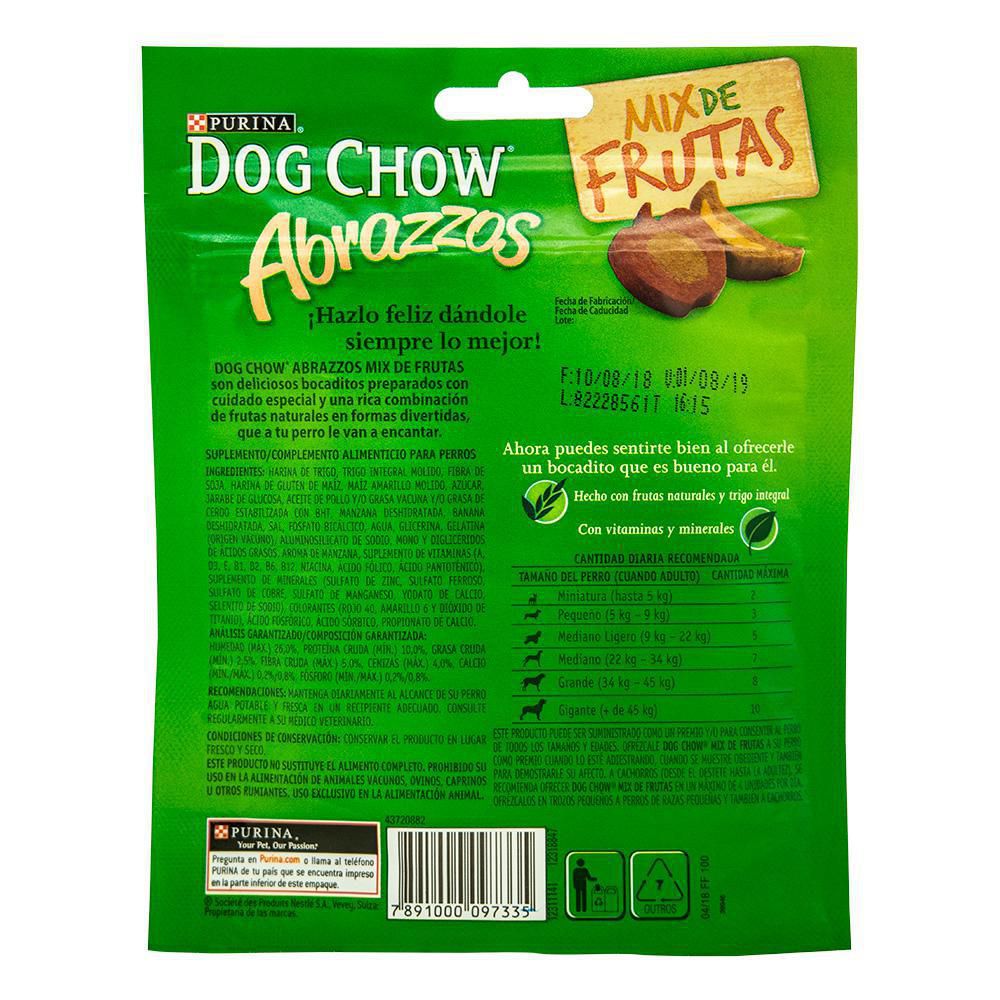 Snack DOG CHOW ABRAZZOS Frutas Mascotas (75  gr) img #2