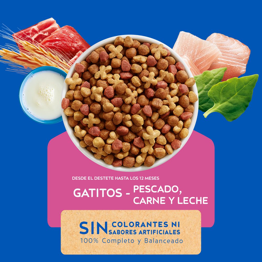 Comida para gatos PURINA CAT CHOW sabor salmón, atún y pescado blanco (500  gr) img #5