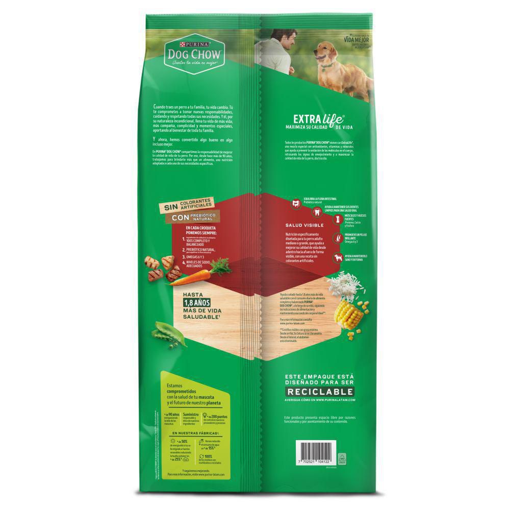 Comida para perros PURINA DOG CHOW adulto medianos y grandes (4000  gr) img #2