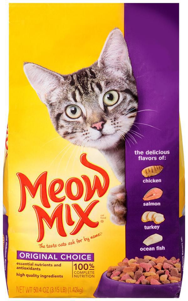 Comida para gatos MEOW MIX saborizado nutrición completa (500  gr) img #1