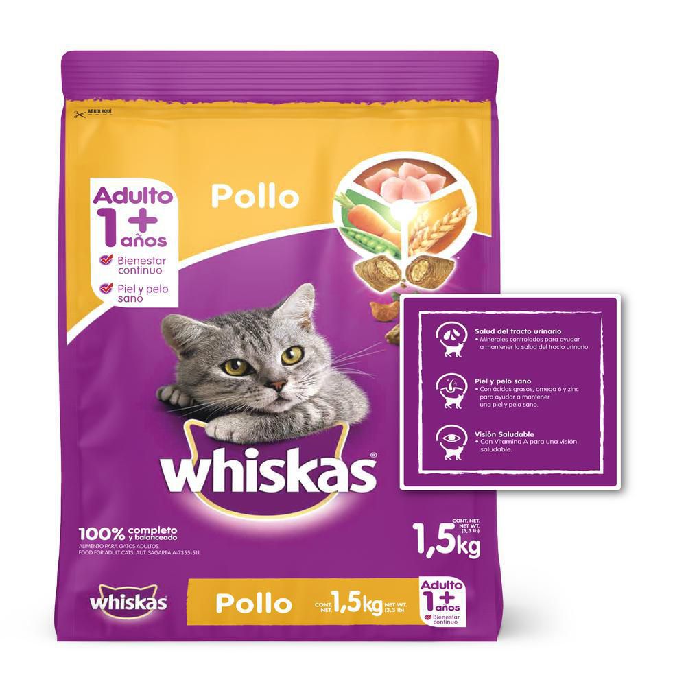 Alimento Gato WHISKAS  (1500  gr) img #3