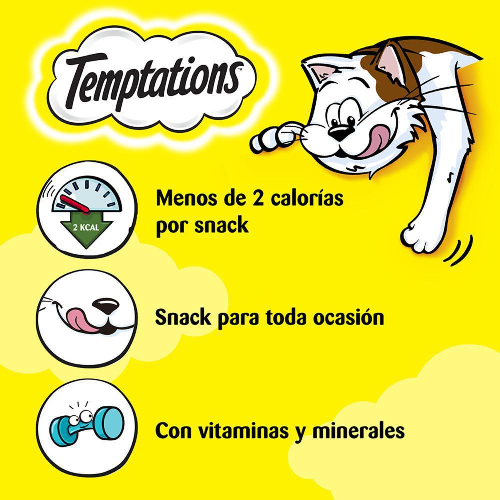 Snack para gatos TEMPTATIONS crujiente (85  gr) img #2