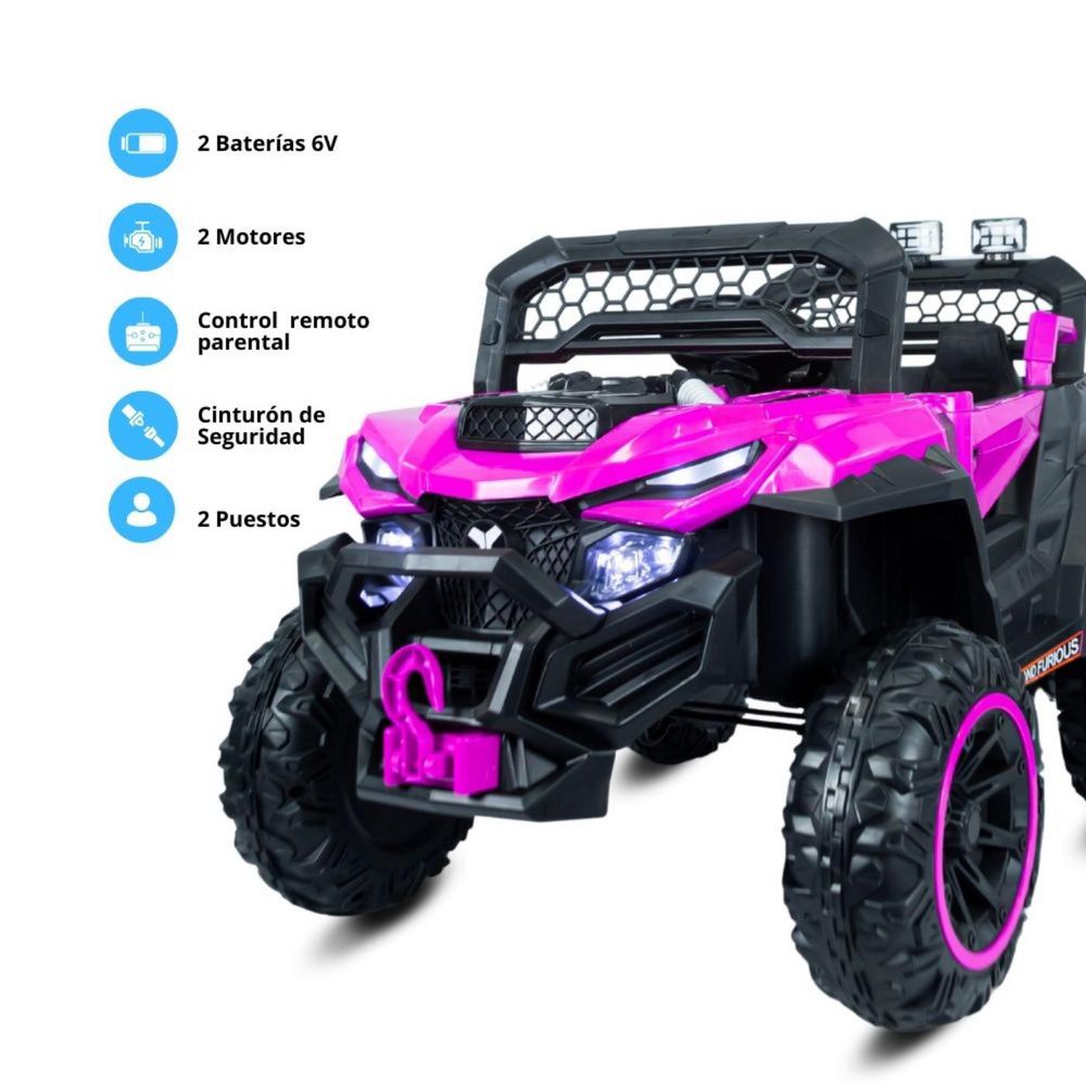 Carro Electrico Para Niños Xplore Dlx Rosado 12V PRINSEL img #4