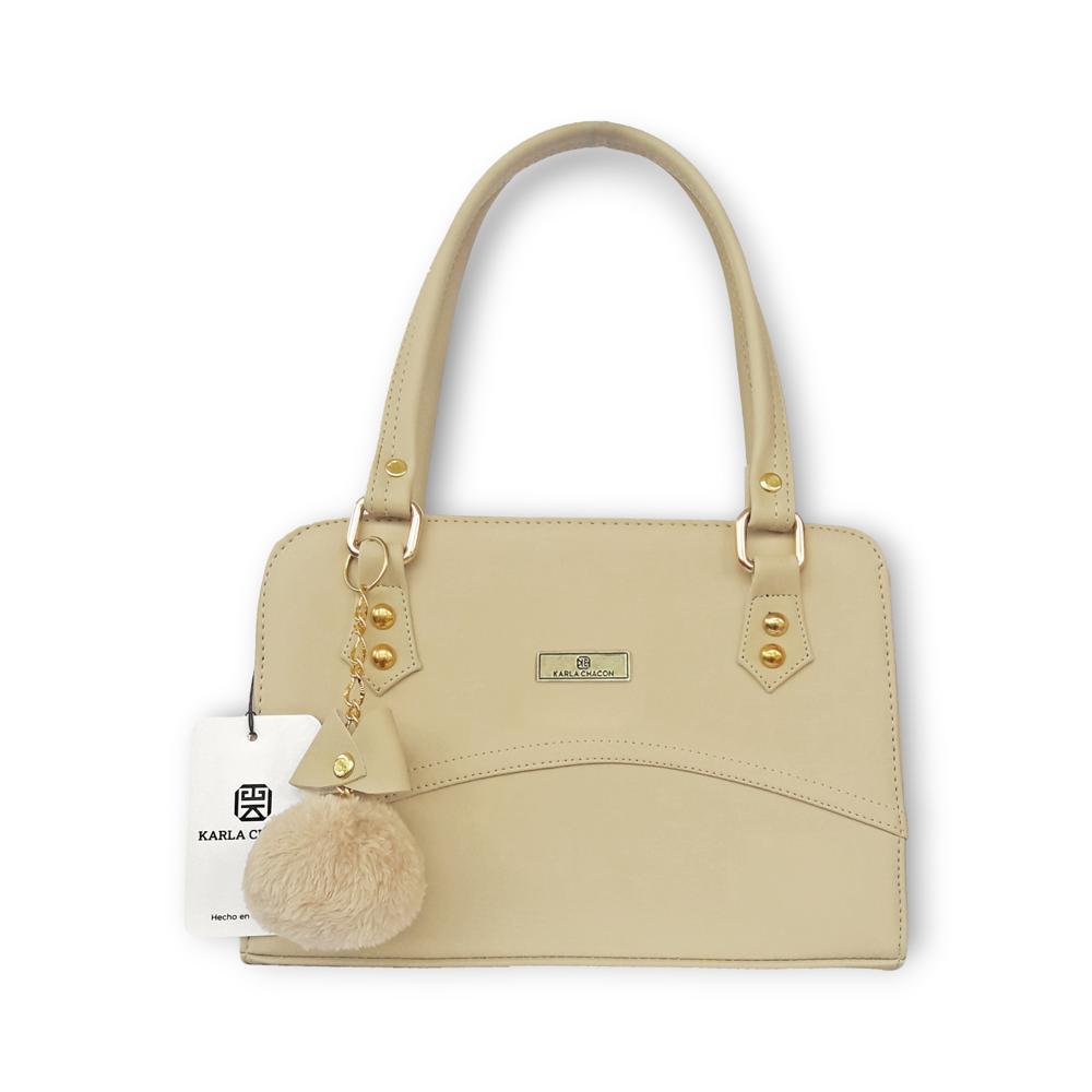 Bolso Cartera De Dama Mujer Karla Chacon Ref June Beige img #3