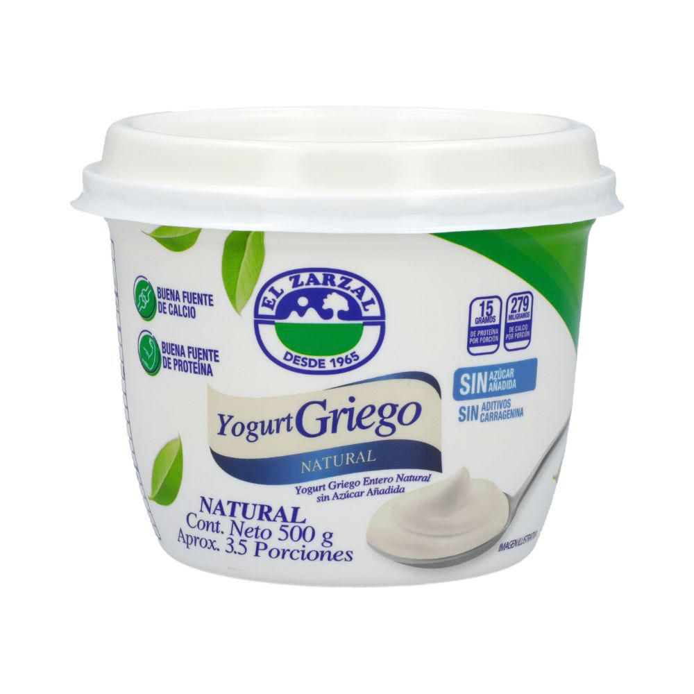 Yogurt EL ZARZAL GRIEGO NATURAL (480  ml) img #1