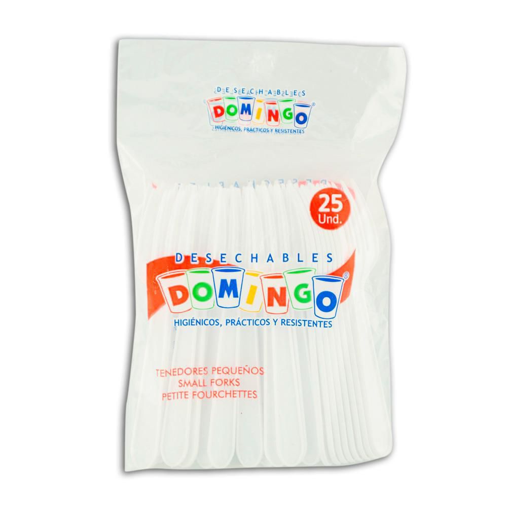 Tenedores desechables DOMINGO higiénicos y resistentes img #1