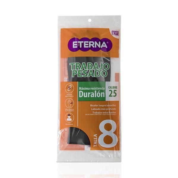 Guantes ETERNA trabajo pesado talla 8 (1  und) img #1