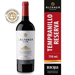 Vino tinto ALTANZA reserva Tempranillo (750 ml)