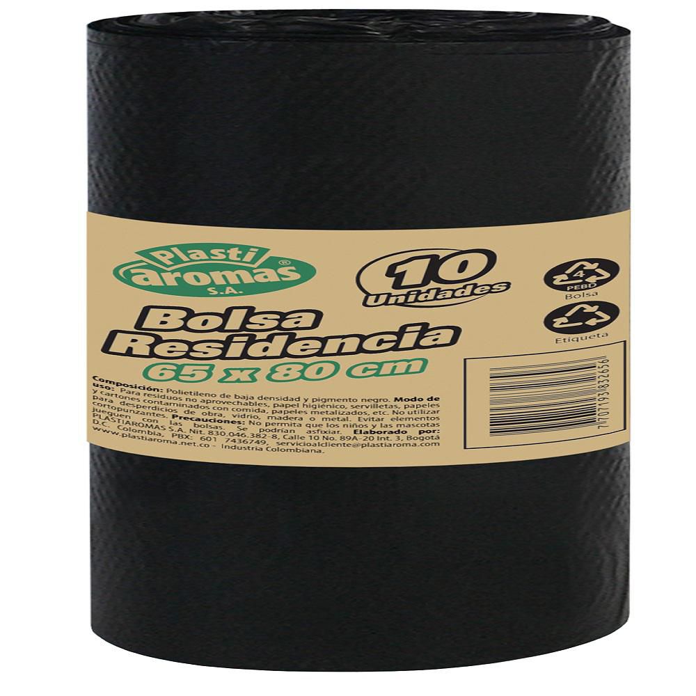Bolsa para basura PLASTIAROMAS residencia 65x80 cm img #1