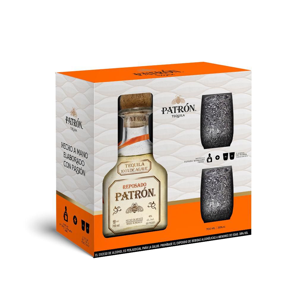 Tequila PATRON reposado 2 copas  (700  ml) img #1