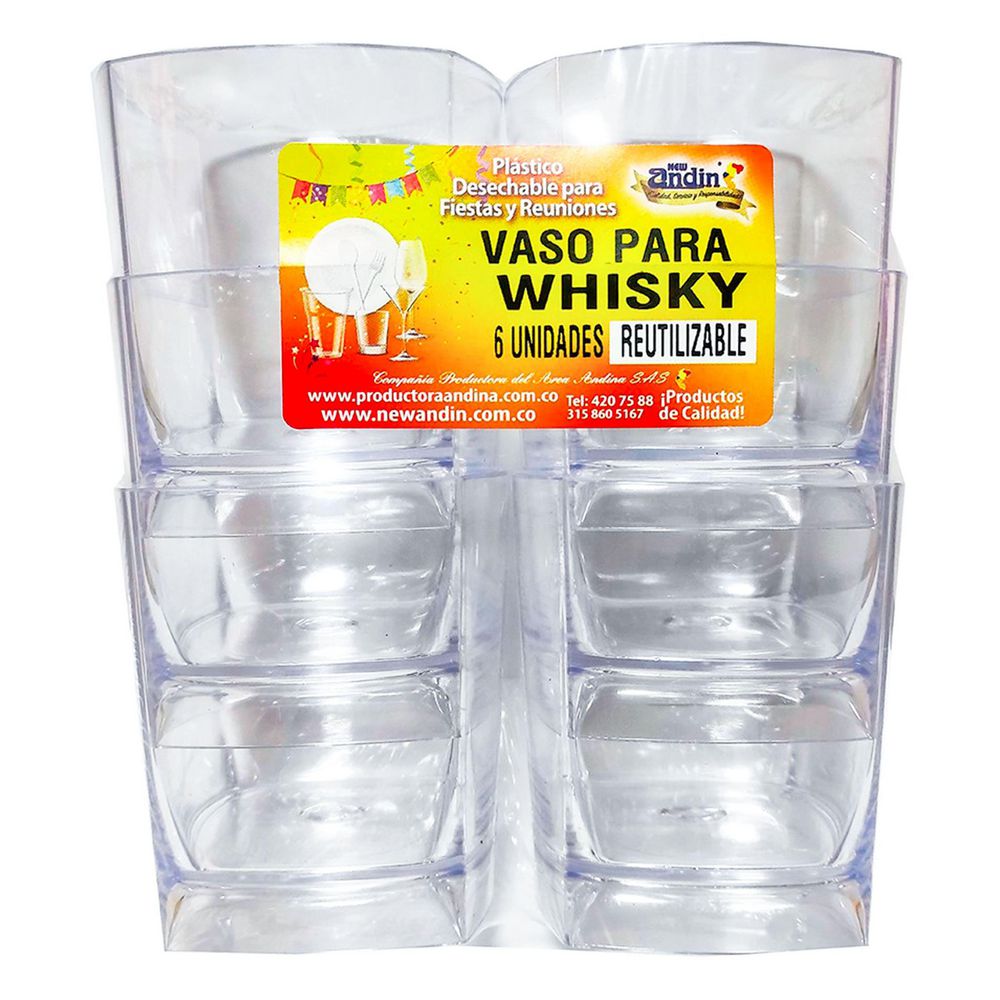 Vasos plásticos NEW ANDIN reutilizables img #1