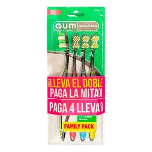 Cepillo de dientes GUM pack familiar (4 und)