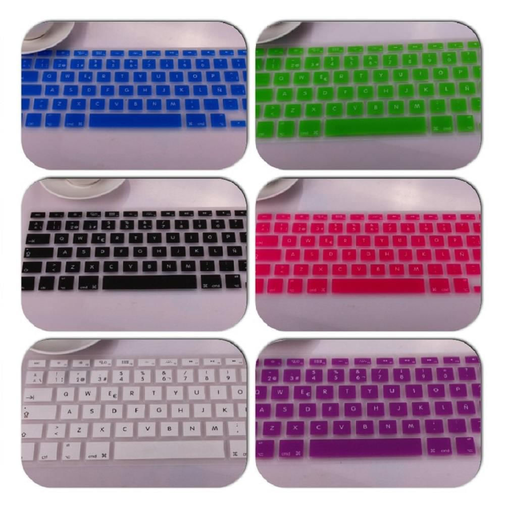 Protector De Teclado Macbook Air - Pro 13 Español Fucsia img #3