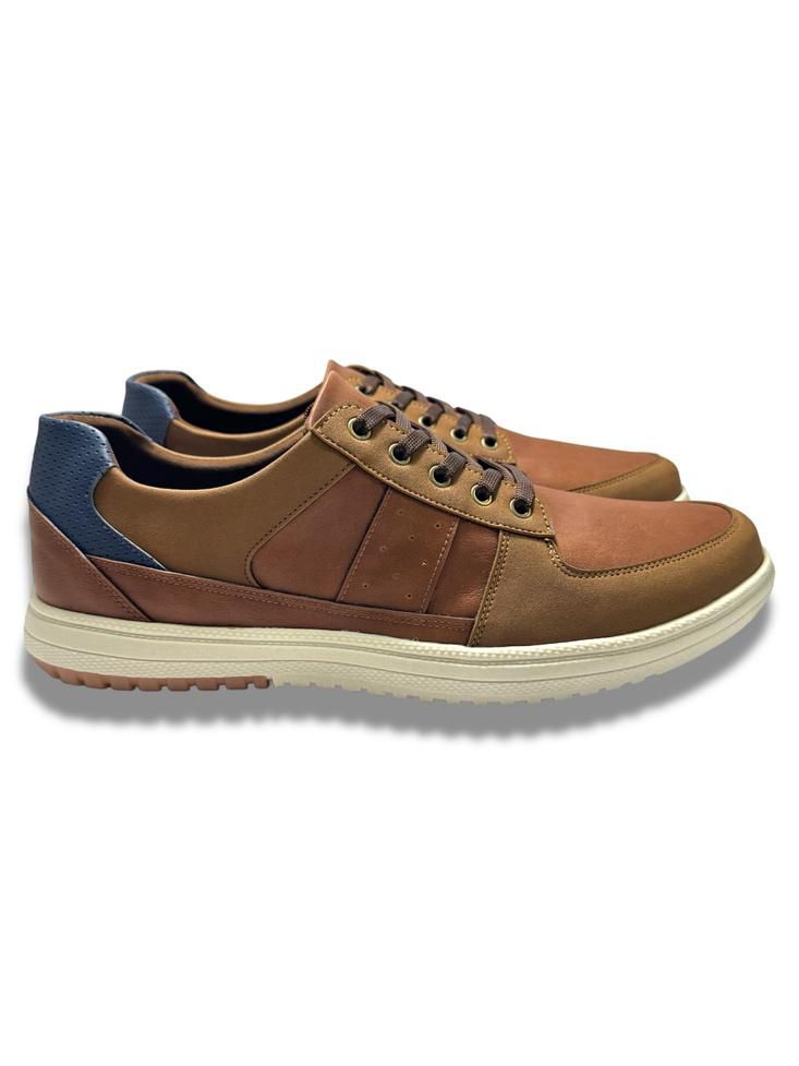 Tenis TENIS CASUAL MIEL CON NAVY CUSTER img #2