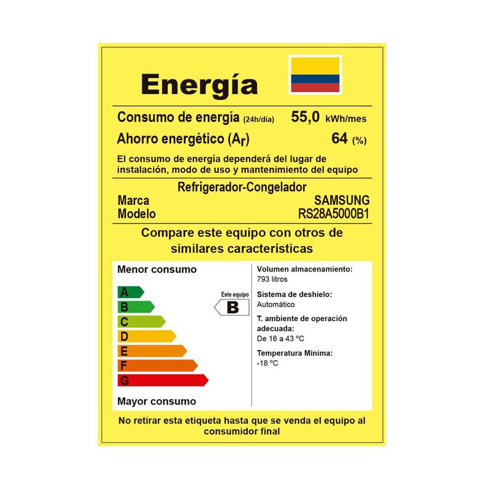 Nevecón SAMSUNG Side By Side 793 Lts  RS28A5000B1 Gris Oscuro img #8